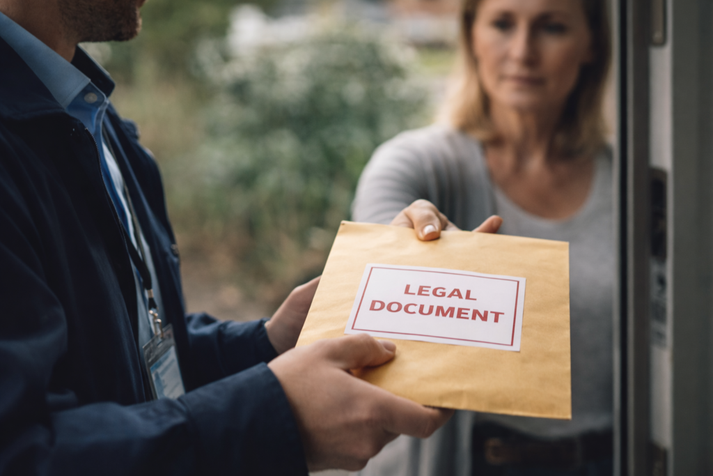 termination notices process serving