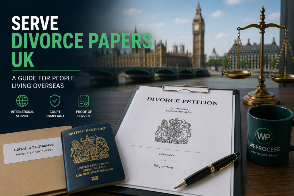 Serve divorce papers uk | A guide for Overseas Clients